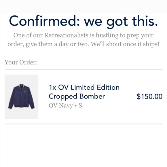 Outdoor Voices Limited Edition Bomber Jacket - Picture 10 of 10